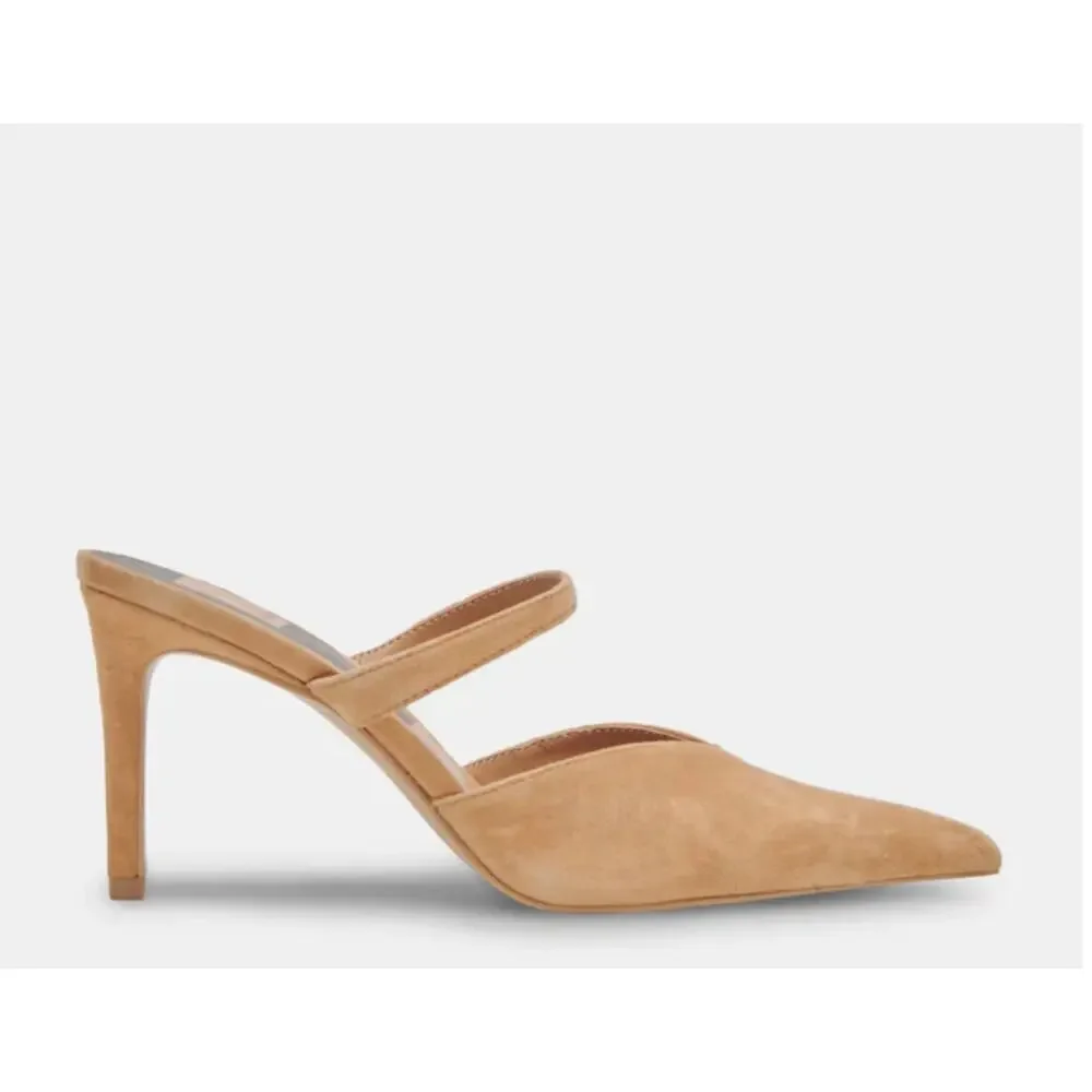 DOLCE VITA New in Box Evereve Kanika Pump Heels in Camel Nude Suede // 10